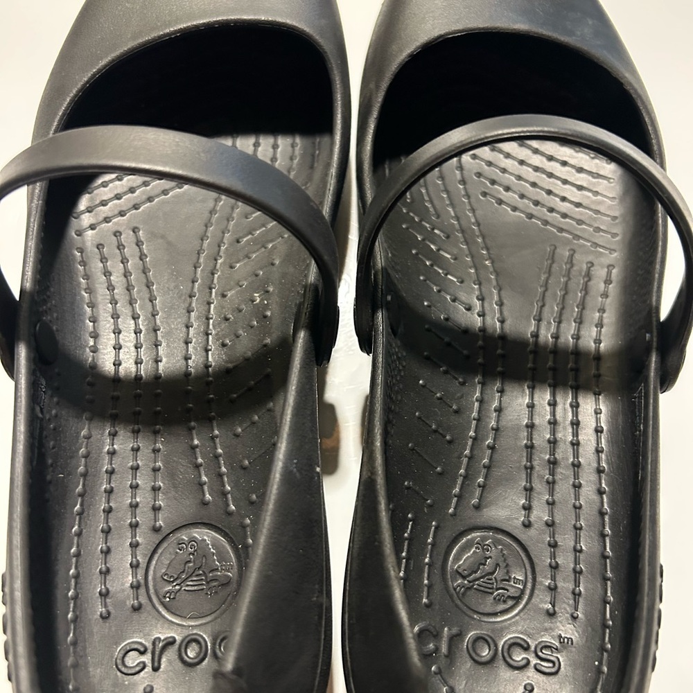 CROCS Black Mary Jane Shoes